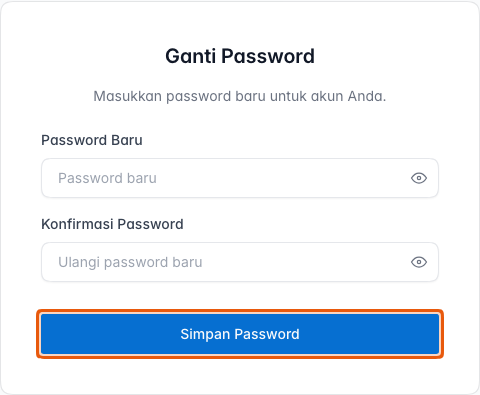 Formulir Ganti Password